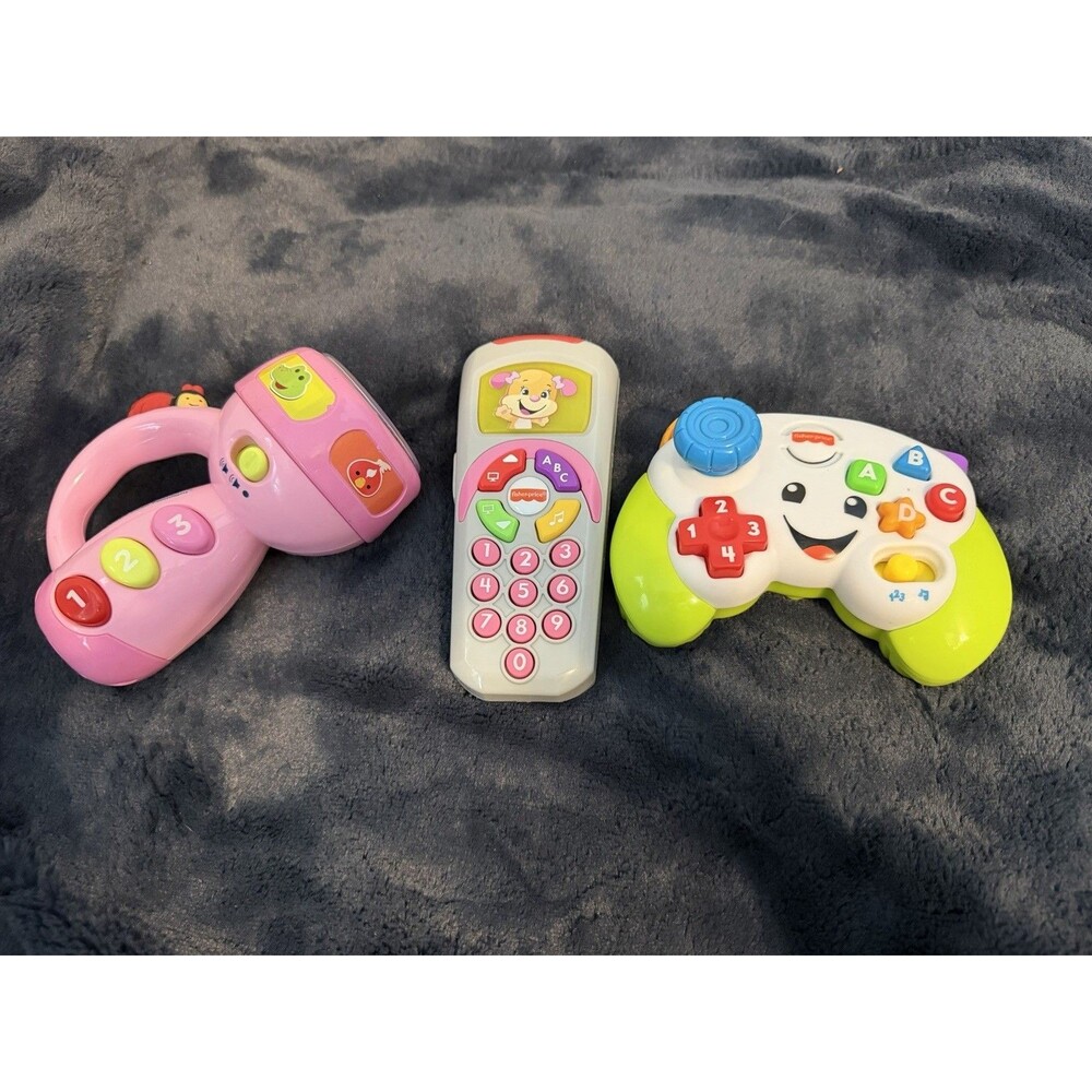 Fisher Price Laugh & Learn Game Controller, TV Remote And Flashlight BUNDLE!